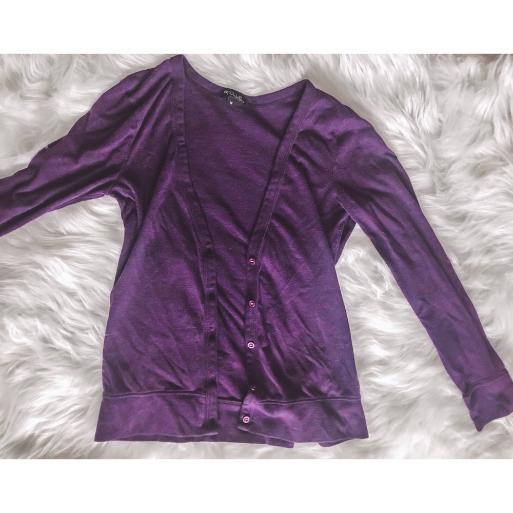 Purple Nollie Cardigan